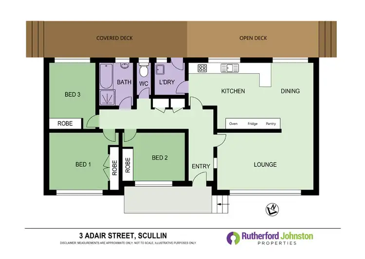 Floorplan of Homely house listing, 3 Adair Street, Scullin ACT 2614