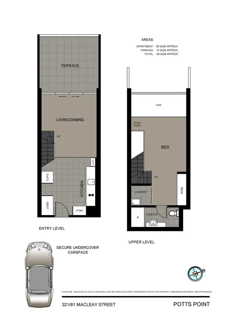 Floorplan of Homely apartment listing, 321/81 Macleay Street, Potts Point NSW 2011