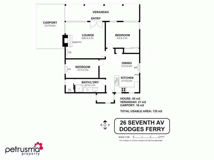 Floorplan of Homely house listing, 26 Seventh Avenue, Dodges Ferry TAS 7173
