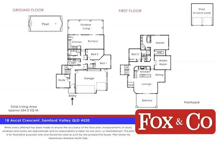 Floorplan of Homely house listing, 18 Ascot Crescent, Samford Valley QLD 4520