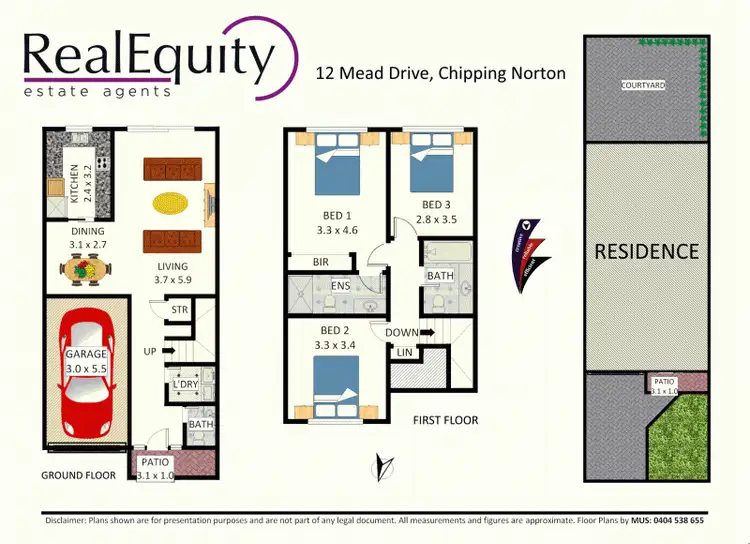 Floorplan of Homely townhouse listing, 12 Mead Drive, Chipping Norton NSW 2170