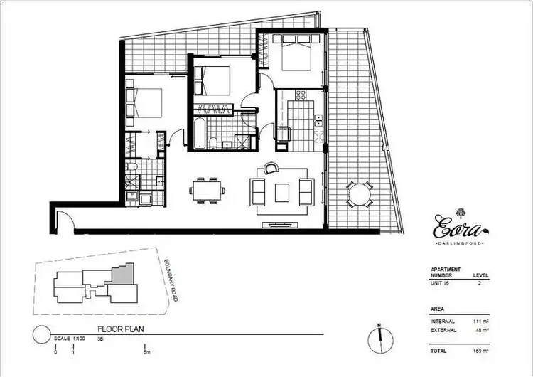 Floorplan of Homely apartment listing, 16/7a-9 Boundary Road, Carlingford NSW 2118