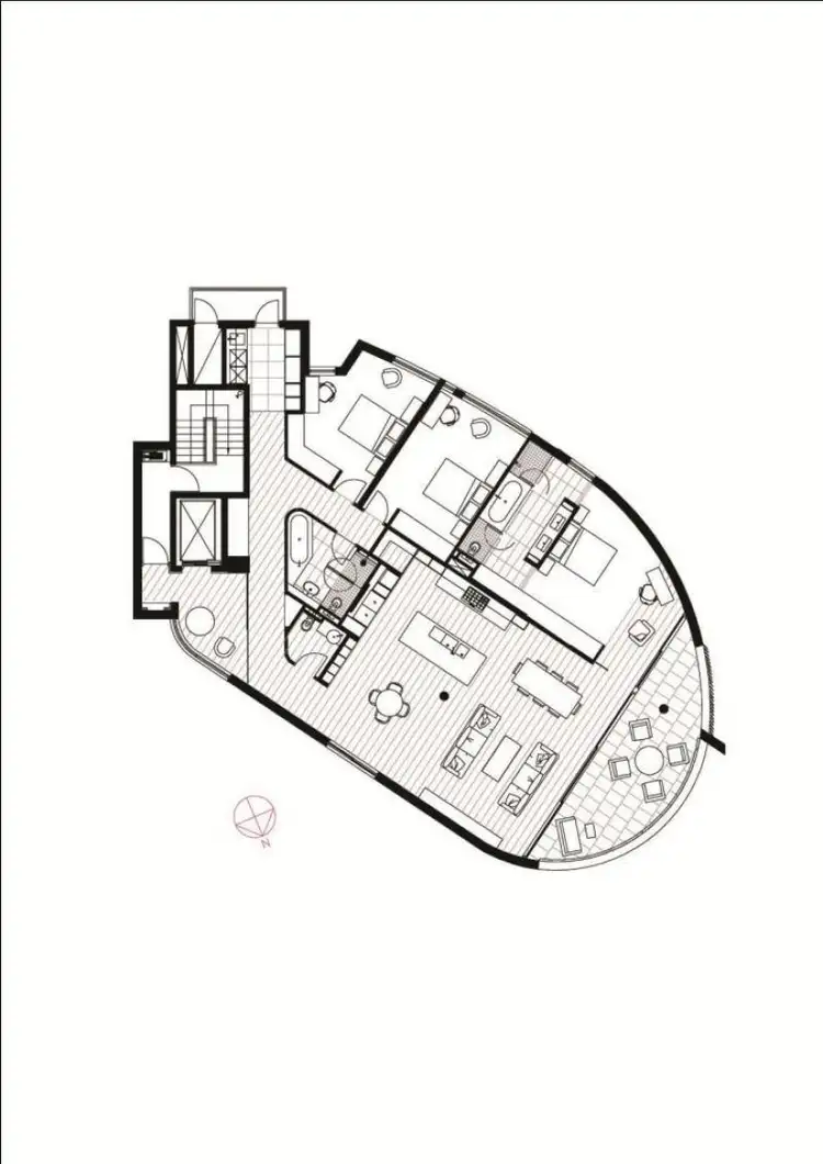 Floorplan of Homely apartment listing, 501/11 The Esplanade, Elizabeth Bay NSW 2011