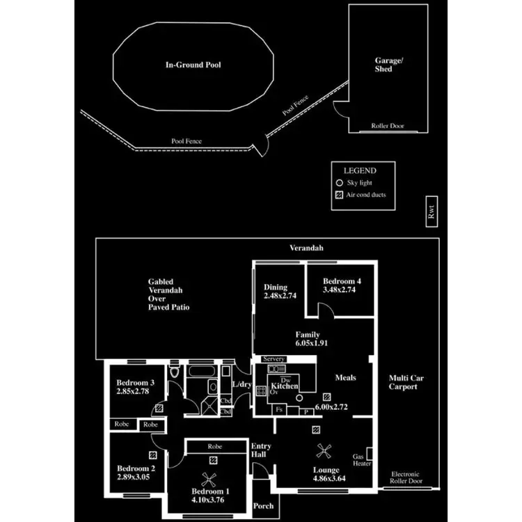 Floorplan of Homely house listing, 86 Glynville Drive, Hackham West SA 5163
