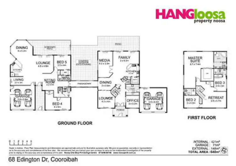 Floorplan of Homely house listing, 68 Edington Drive, Cooroibah QLD 4565
