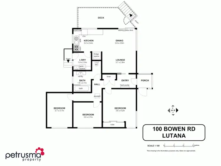 Floorplan of Homely house listing, 100 Bowen Road, Lutana TAS 7009