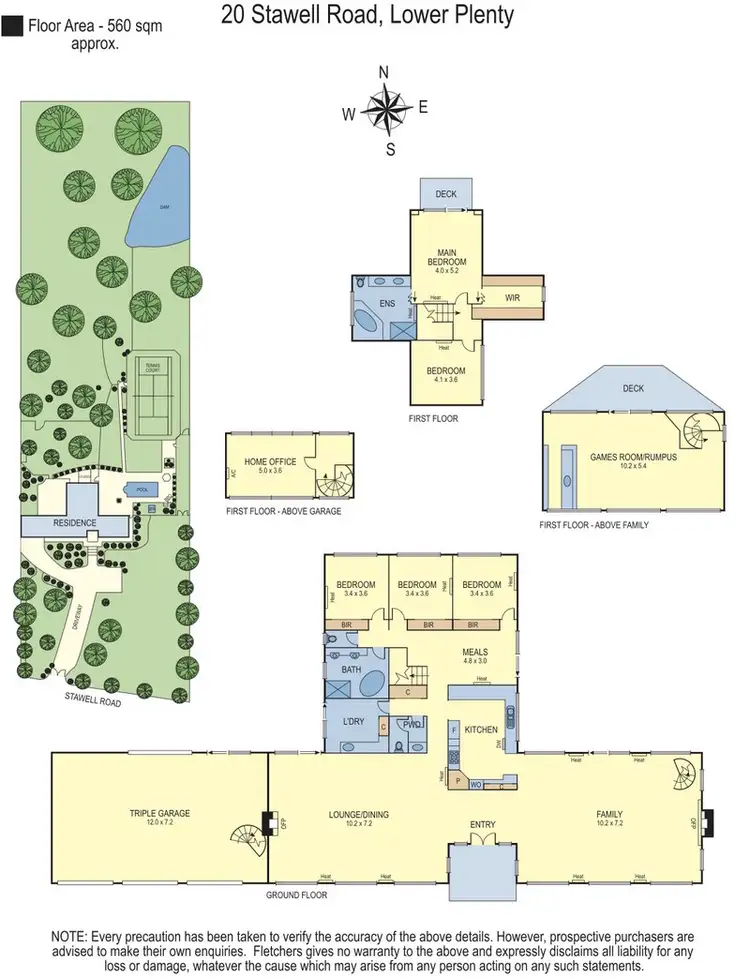 Floorplan of Homely house listing, 20 Stawell Rd, Lower Plenty VIC 3093