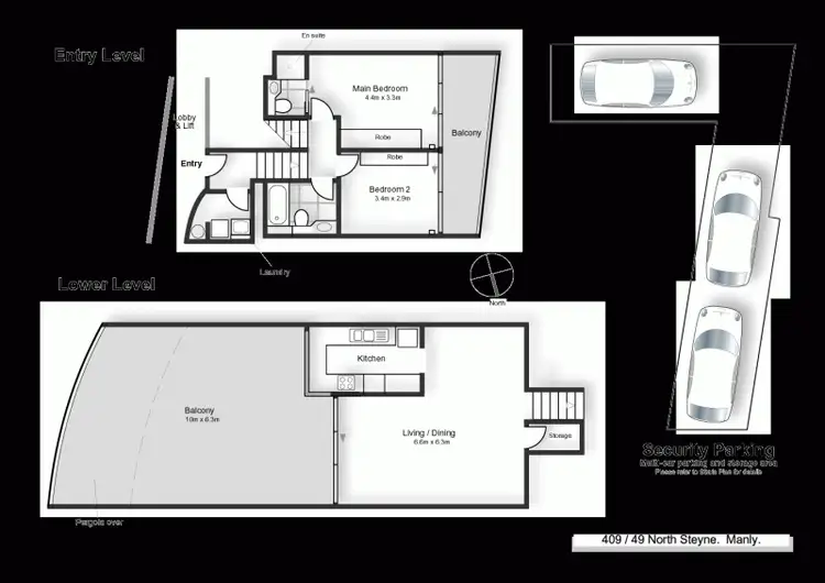 Floorplan of Homely apartment listing, 409/49-52 North Steyne, Manly NSW 2092