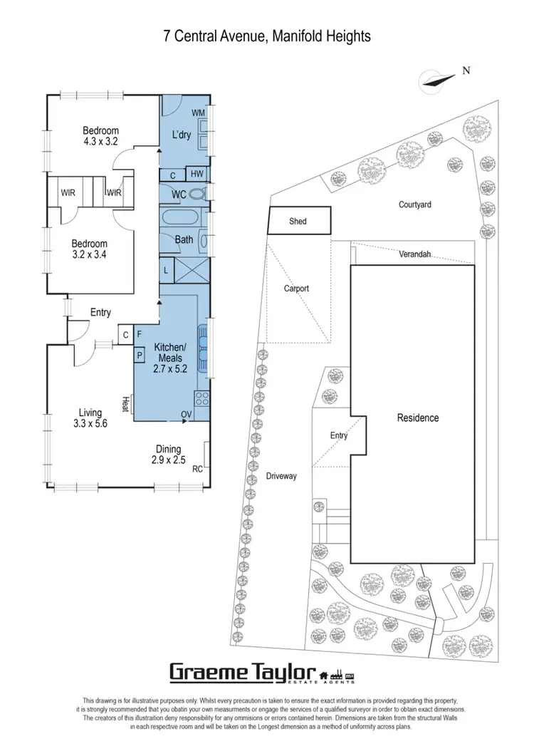 Floorplan of Homely house listing, 7 Central Avenue, Manifold Heights VIC 3218