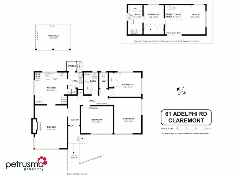 Floorplan of Homely house listing, 61 Adelphi Road, Claremont TAS 7011