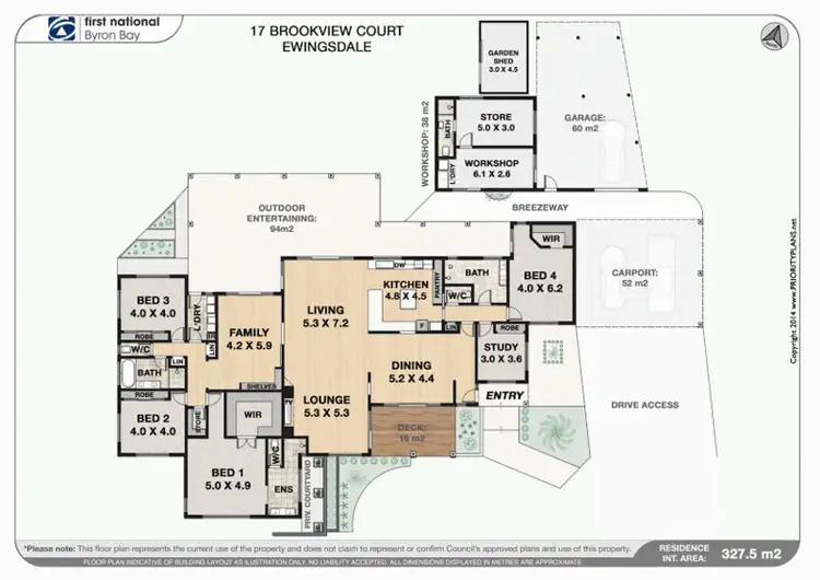Floorplan of Homely house listing, 17 Brookview Court, Ewingsdale NSW 2481