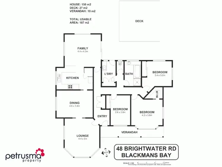 Floorplan of Homely house listing, 48 Brightwater Road, Blackmans Bay TAS 7052