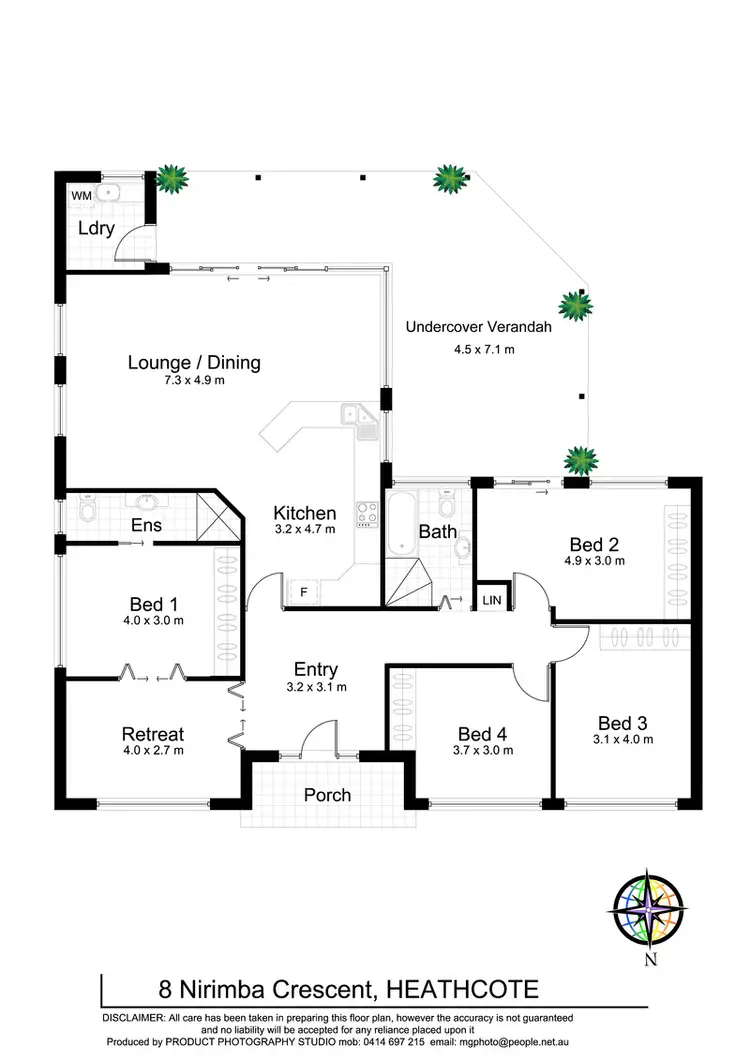 Floorplan of Homely house listing, 8 Nirimba Crescent, Heathcote NSW 2233
