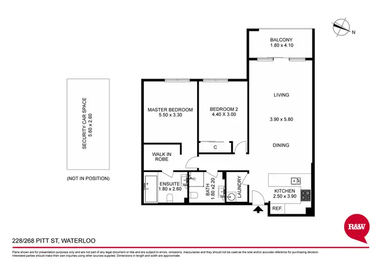 Floorplan of Homely apartment listing, 228/268 Pitt Street, Waterloo NSW 2017