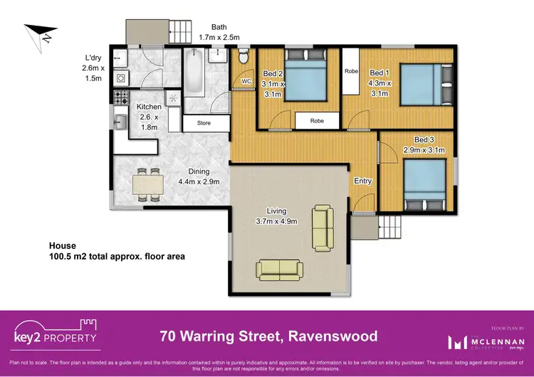 Floorplan of Homely house listing, 70 Warring Street, Ravenswood TAS 7250