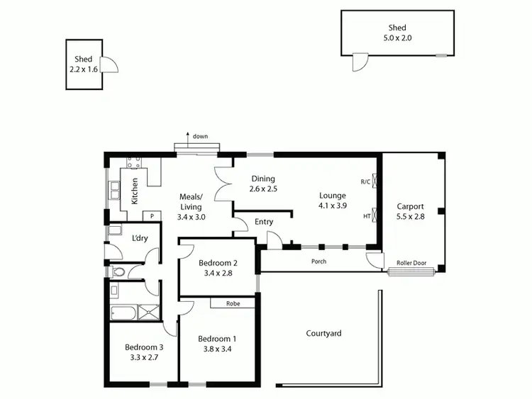 Floorplan of Homely house listing, 20 Andrea Street, Highbury SA 5089