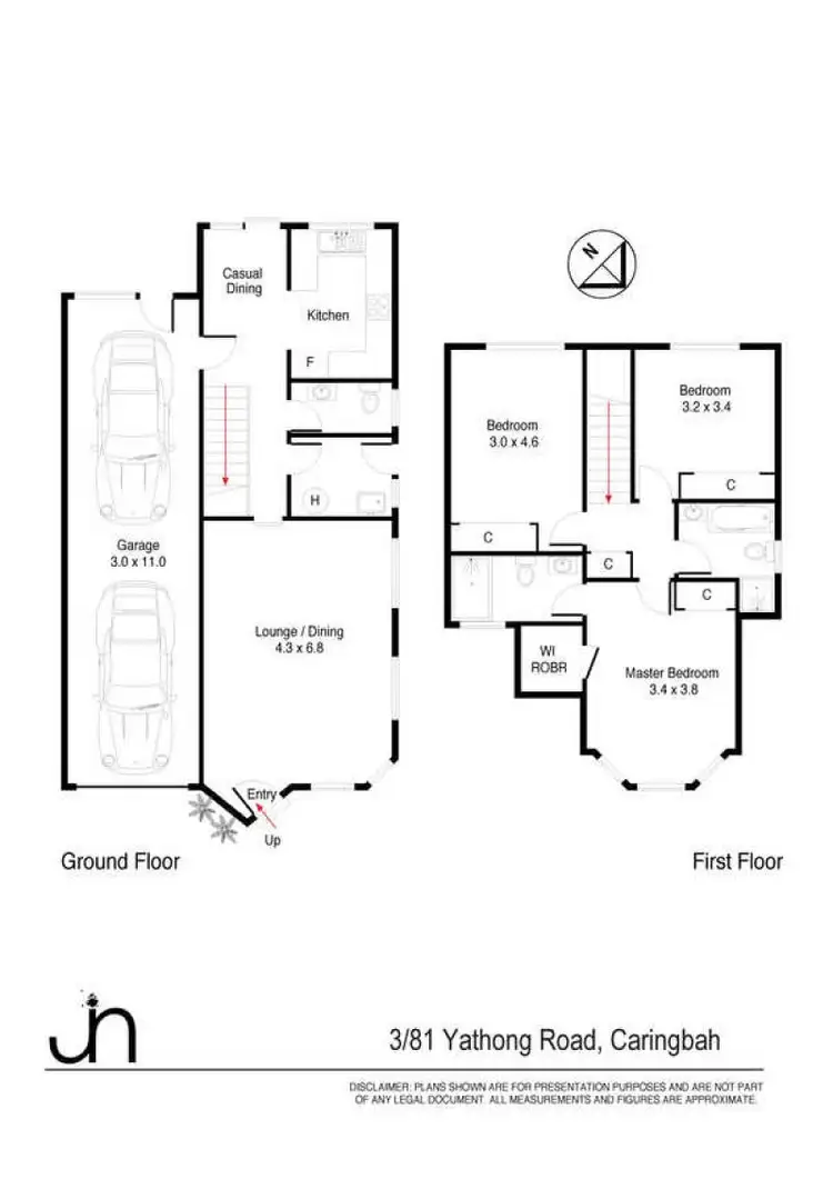 Floorplan of Homely townhouse listing, 3/81 Yathong Road, Caringbah NSW 2229