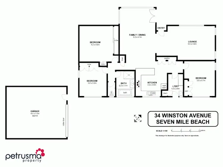Floorplan of Homely house listing, 34 Winston Avenue, Seven Mile Beach TAS 7170