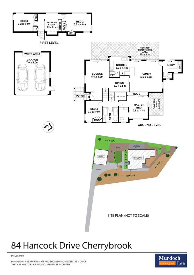 Floorplan of Homely house listing, 84 Hancock Drive, Cherrybrook NSW 2126