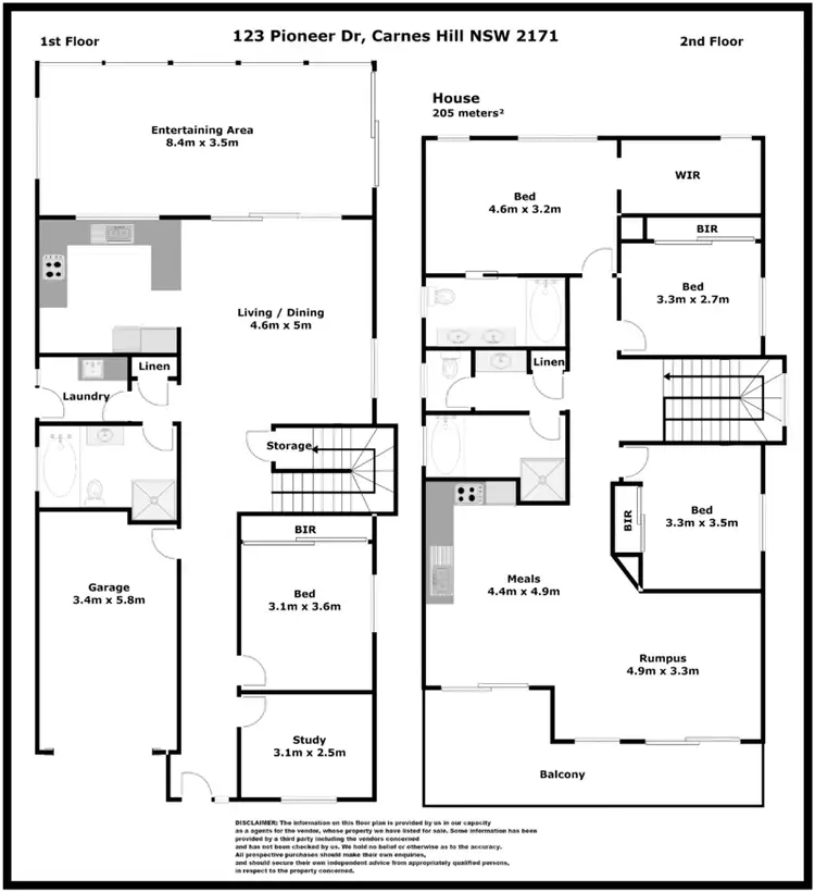 Floorplan of Homely house listing, 123 Pioneer Drive, Carnes Hill NSW 2171