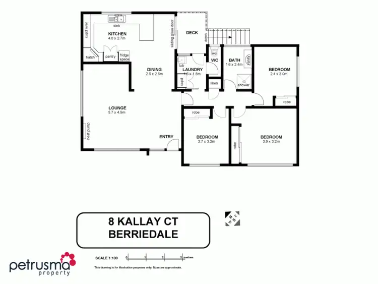 Floorplan of Homely house listing, 8 Kallay Court, Berriedale TAS 7011