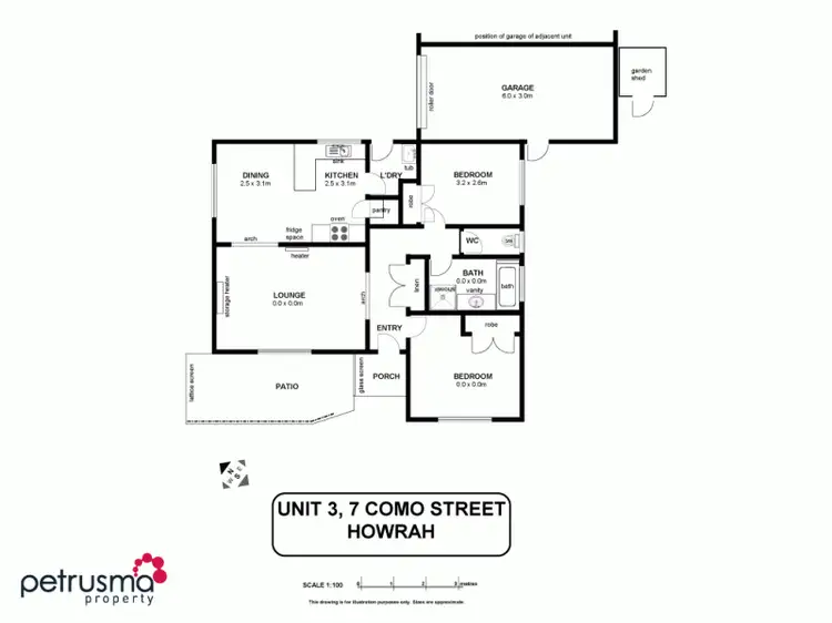 Floorplan of Homely house listing, 3/7 Como Street, Howrah TAS 7018