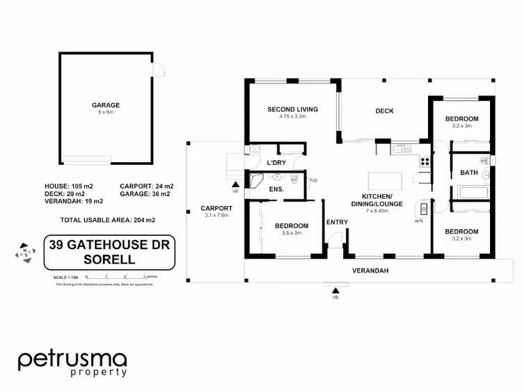 Floorplan of Homely house listing, 39 Gatehouse Drive, Sorell TAS 7172