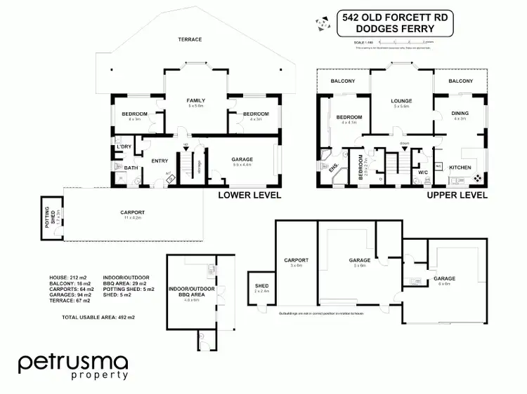 Floorplan of Homely house listing, 542 Old Forcett Road, Dodges Ferry TAS 7173