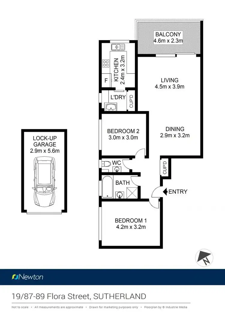 Floorplan of Homely apartment listing, 19/87-89 Flora Street, Sutherland NSW 2232