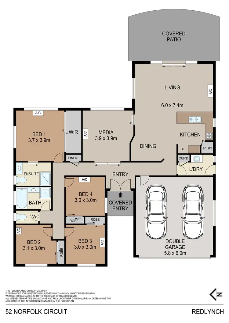 Floorplan of Homely house listing, 52 Norfolk Circuit, Redlynch QLD 4870
