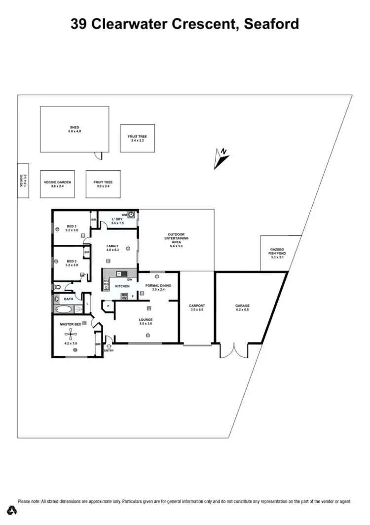Floorplan of Homely house listing, 39 Clearwater Crescent, Seaford Rise SA 5169