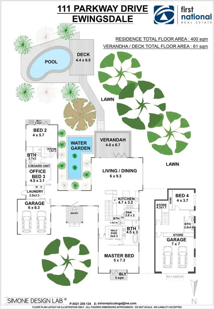 Floorplan of Homely house listing, 111 Parkway Drive, Ewingsdale NSW 2481