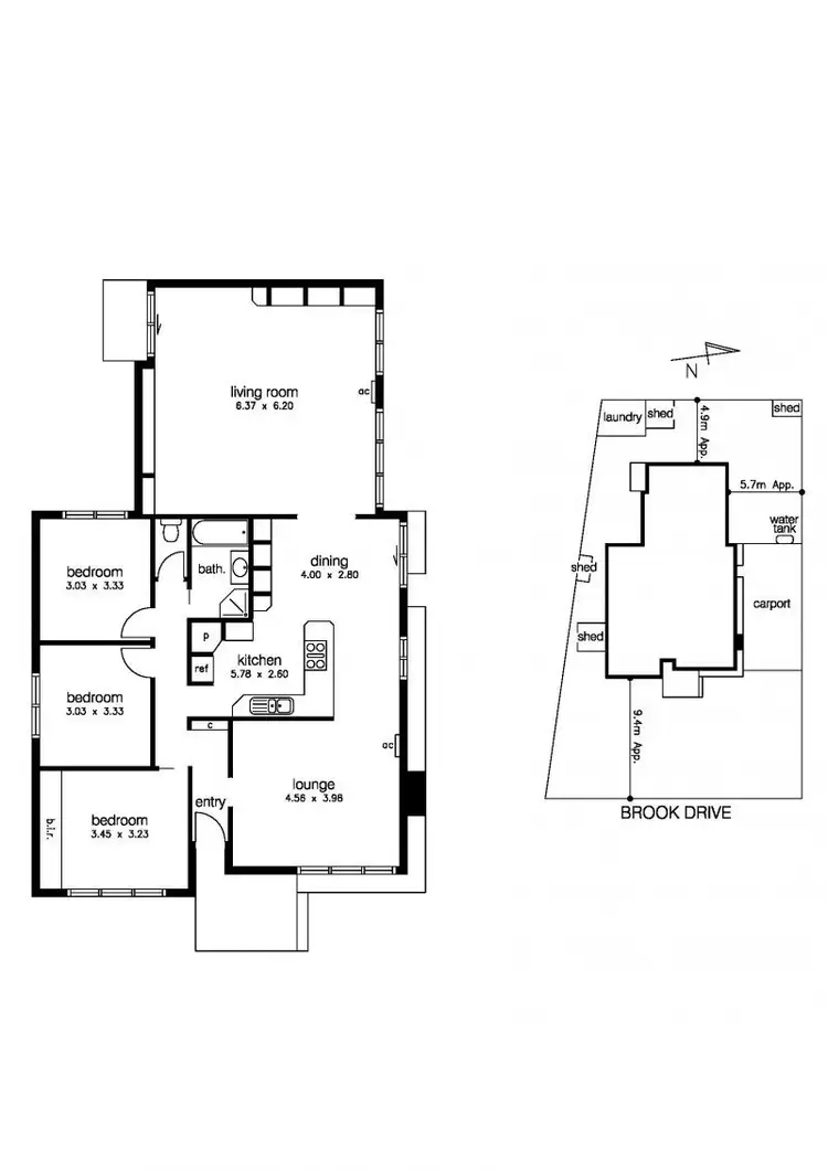 Floorplan of Homely house listing, 9 Brook Drive, Altona VIC 3018