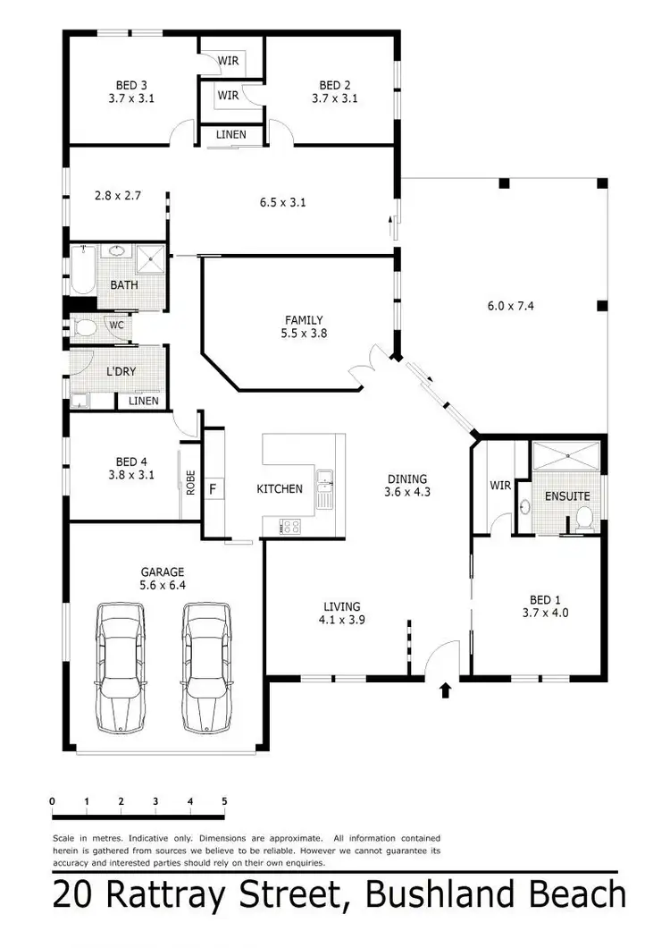 Floorplan of Homely house listing, 20 Rattray Street, Bushland Beach QLD 4818