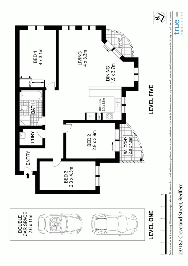 Floorplan of Homely apartment listing, 23/187 Cleveland Street, Redfern NSW 2016