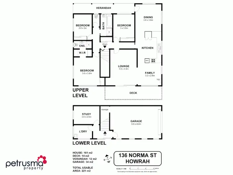 Floorplan of Homely house listing, 136 Norma Street, Howrah TAS 7018