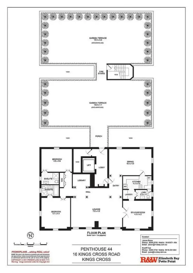 Floorplan of Homely apartment listing, 44/16-20 Kings Cross Road, Potts Point NSW 2011