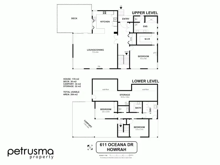 Floorplan of Homely house listing, 611 Oceana Drive,, Howrah TAS 7018