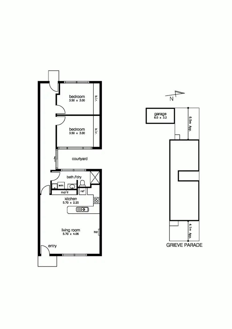 Floorplan of Homely unit listing, 4/133 Grieve Parade, Altona VIC 3018