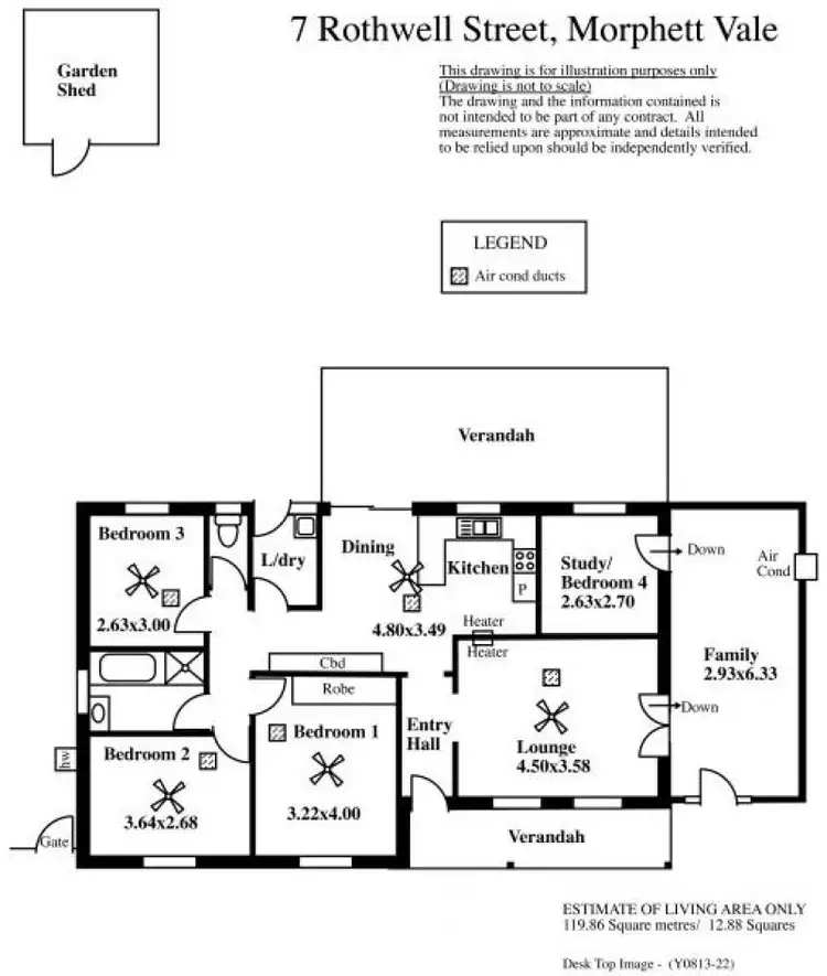 Floorplan of Homely house listing, 7 Rothwell Street, Morphett Vale SA 5162