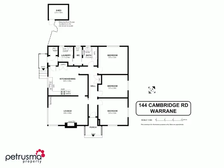 Floorplan of Homely house listing, 144 Cambridge Road, Warrane TAS 7018