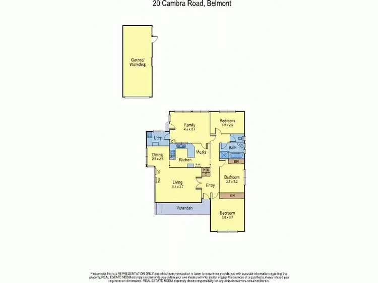 Floorplan of Homely house listing, 20 Cambra Road, Belmont VIC 3216