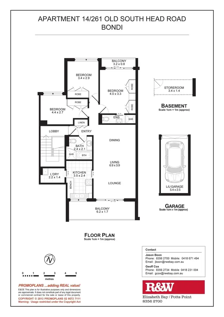 Floorplan of Homely apartment listing, 14/261-265 Old South Head Road, Bondi NSW 2026