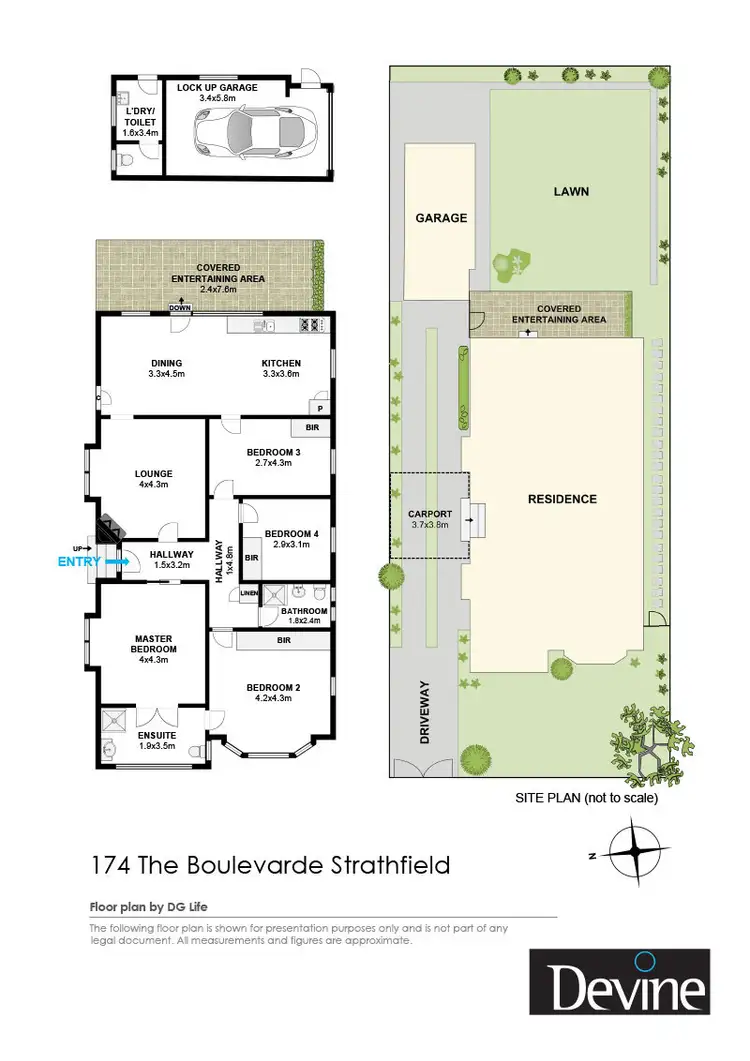 Floorplan of Homely house listing, 174 The Boulevarde, Strathfield NSW 2135