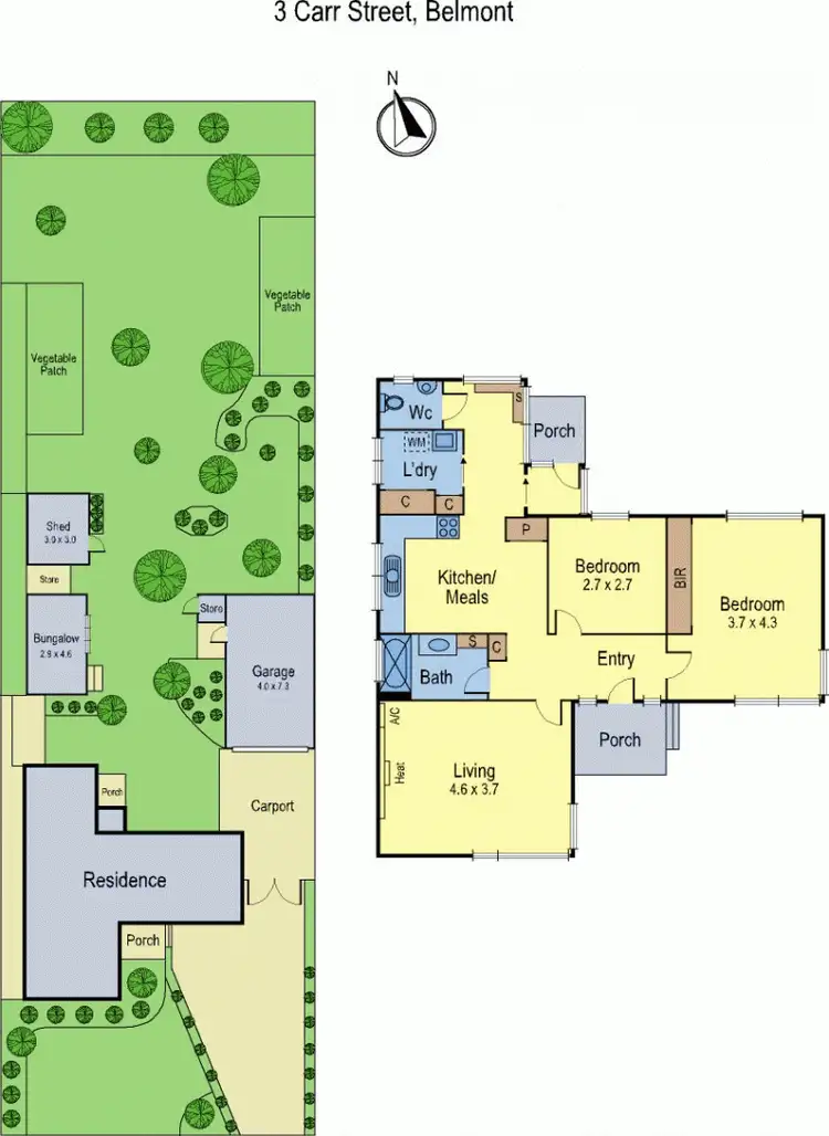 Floorplan of Homely house listing, 3 Carr Street, Belmont VIC 3216