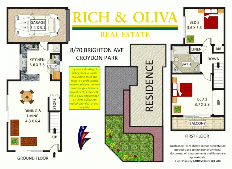 Floorplan of Homely townhouse listing, 8/70 Brighton Avenue (Cnr Wentworth St), Croydon Park NSW 2133