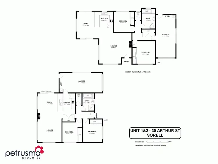 Floorplan of Homely unit listing, 2/30 Arthur Street, Sorell TAS 7172
