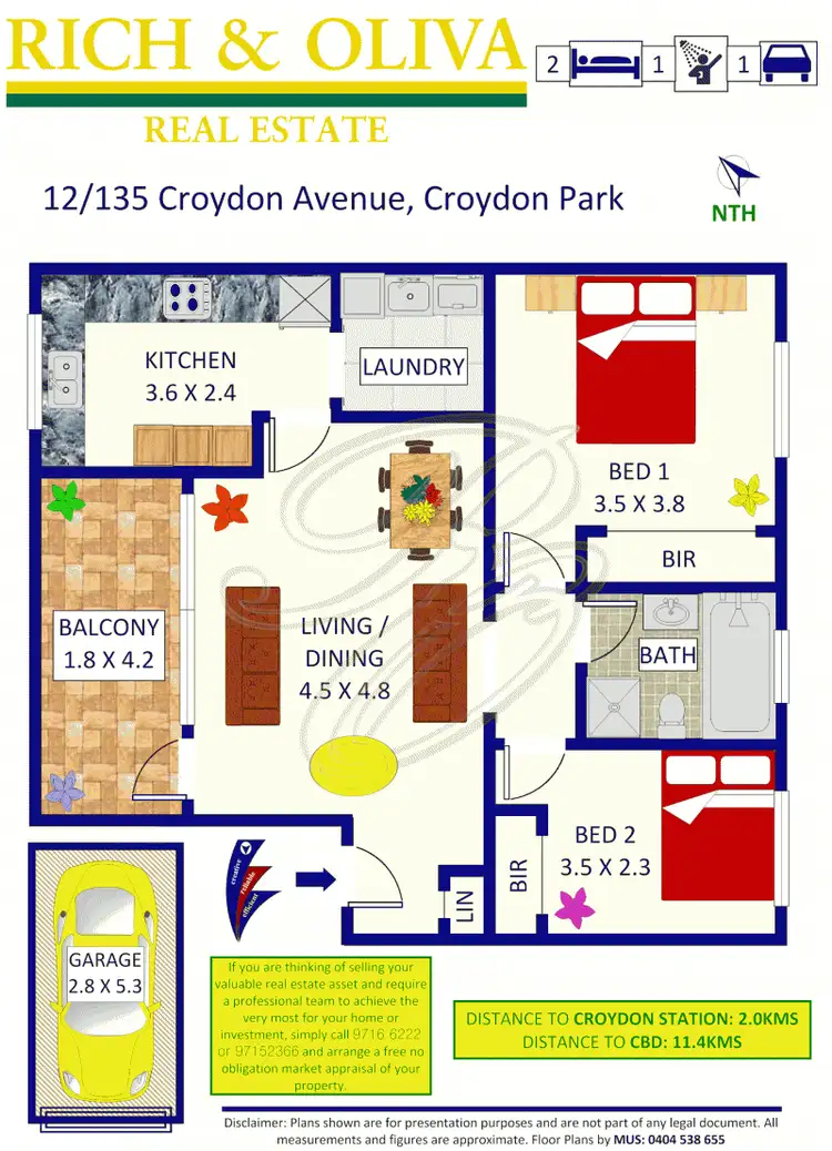 Floorplan of Homely apartment listing, 12/135 Croydon Avenue, Croydon Park NSW 2133