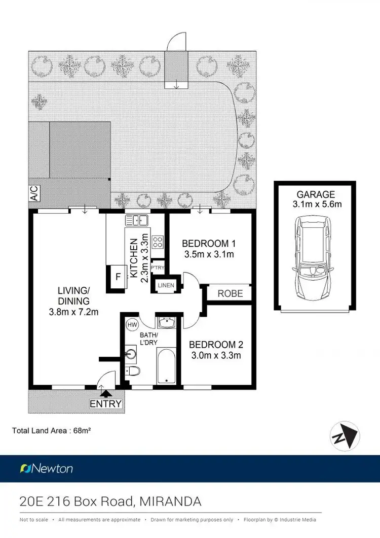 Floorplan of Homely villa listing, 20E 216 Box Road, Miranda NSW 2228