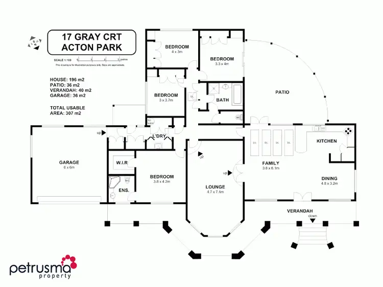 Floorplan of Homely house listing, 17 Gray Court, Acton Park TAS 7170